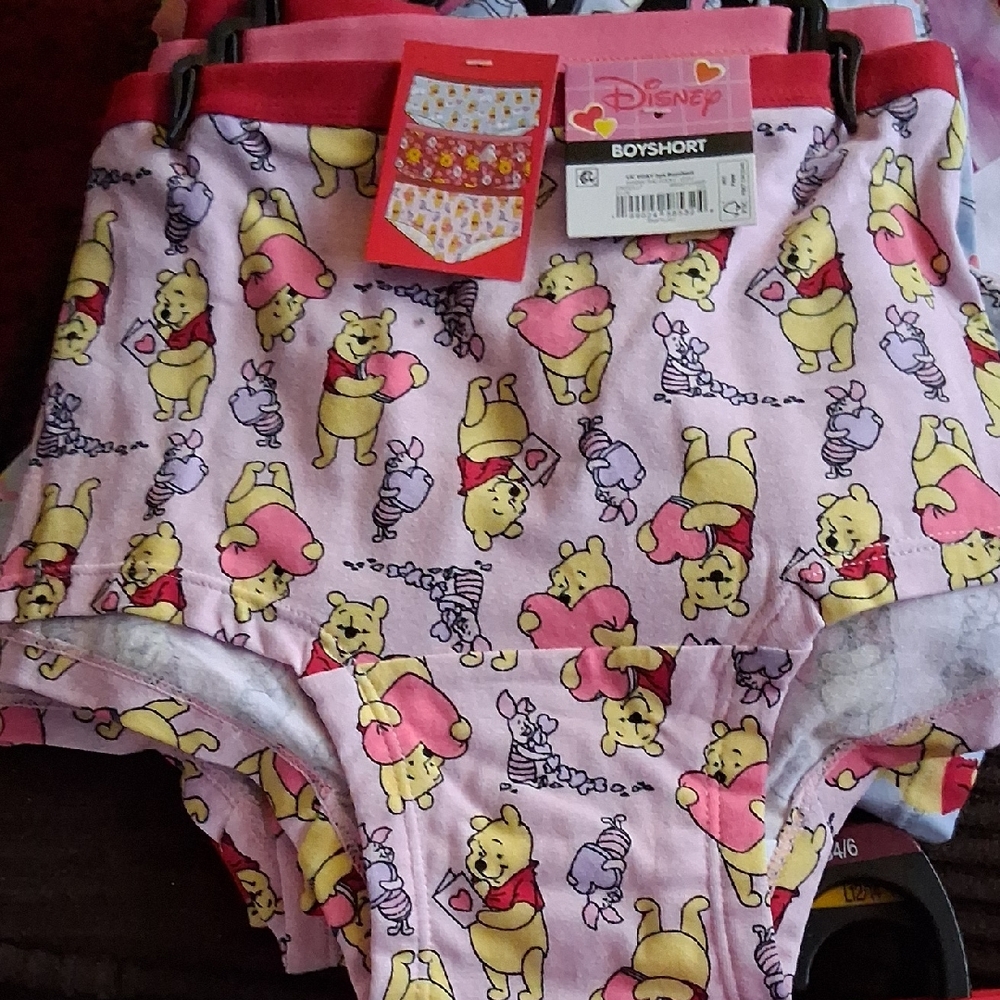 3 PK Disney Pink Winnie the Pooh Boyshorts